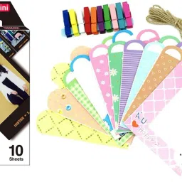 FUJIFILM Instax Mini Contact Sheet 10x1 Film With Rabbit Design Hanging Paper Bunting Film Roll-image-78