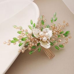 Saraf RS Jewellery Embellished Comb Pin-45