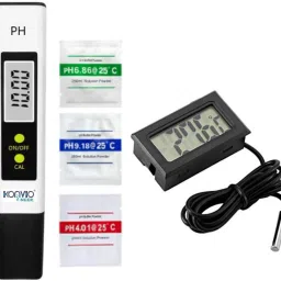 Ph Meter,Temperature Meter,Buffer Powder with HighAccuracy ±1% 0-14pH Range Digital pH Meter-22