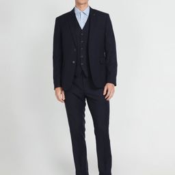 arrow Men Dobby Hudson Tailored Fit Three Piece Suit Solid Suit-picture-47