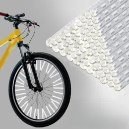 12pcs Spoke reflectors, Cycle Tyre Light - 360° Visibility and Easy mounting Incandescent Wheel Reflectors-17