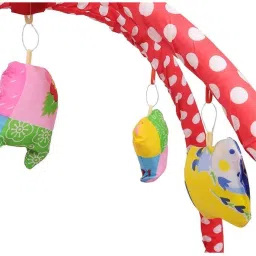 kiraday Polyester Kids Washable Baby Kick and Play Gym wit Mosquito Net and Set 36 Mosquito Net image 4
