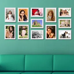 White Enginered Wood 12 Photo Collage by Elegant Arts And Frames-picture-37