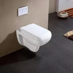 Wall Mounted Water Closet with Soft Seat Cover Western Commode (White) (Dimension length 540 Width 350 Height 375 mm ) Western Commode-13