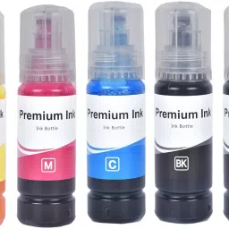 Good One 003/001 Ink for Epson L3110,L3150,L3250,L3152, L3210 Printer-(C/M/Y/2B -70gm x5) Black + Tri Color Combo Pack Ink Bottle-image-11