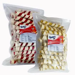 Dog Chew Spiral Sticks (200g+200g) Mix Flavor (Chicken & Mutton), Dog Snacks Chicken, Mutton Dog Chew-28