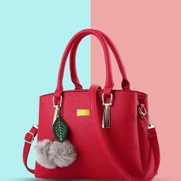 Women Red Messenger Bag-image-7