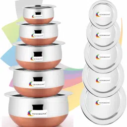 Handi Set Copper Bottom Handi Set/Cookware Set of 5 Pieces 7.1 inch Lid Set-14