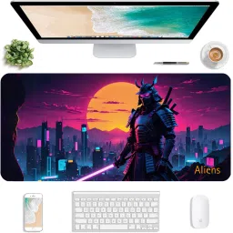 Aliens Extended Gaming Mouse Pad, Non-Slip Base, Water-Repellent, Smooth Surface Mousepad image 2