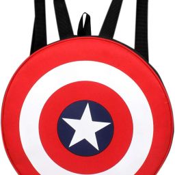 Small 20 L Backpack Unisex Avengers Captain America Shield Round Polyester bag with Thick Padding - 20 L-45