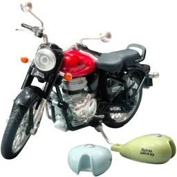 Dashing Rugged Bike Pull Back & Free Wheel Collectable Model Trendy Bike Toy [Black]-13