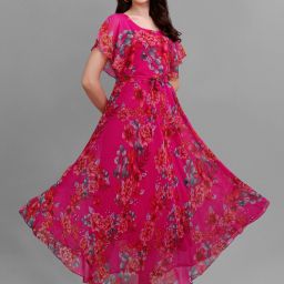 Printed Georgette Stitched Anarkali Gown-image-78
