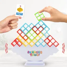 shipraa Set of 2 Balancing Building Blocks + Montessori Slide Puzzle image 4