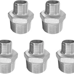 Reducing Pipe Fitting - Reducer Hex Nipple Male Connector 2Pcs (3/4 x 1/2 Inch) Faucet Nozzle-image-18