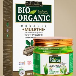 Indus Valley Mulethi Powder & Aloe Vera Gel Combo-52
