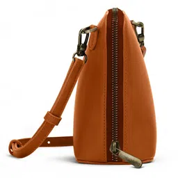 DailyObjects Leather Structured Sling Bag with Zip Wallet image 2