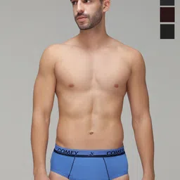 AMUL COMFY Pack Of 4 Mid Rise Pure Cotton Basic Briefs AC-CBRIOE-SB-OL-RW-CH-XL-4PC-picture-16