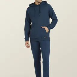 XYXX Men Blue Cruze Hoodie & Joggers Combo Set-image-44