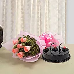 Rose N Cake The Heart Combo-image-84