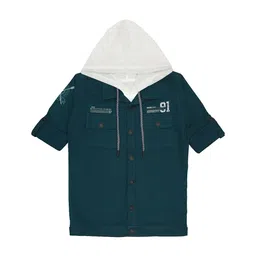 CAVIO Boys Spread Collar Lightweight Cotton Tailored Jacket With T-shirt-image-14