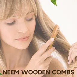 OROSSENTIALS Set Of 5 Biodegradable Neem Wooden Combs image 2