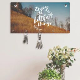 random Life Quotes Baley Multicolour Finish Mdf Wall Hanging With 5 Hooks Key Holder-picture-39