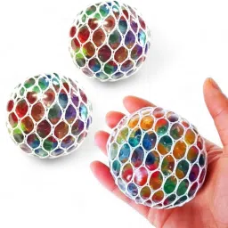 New Squishy Mesh Ball Stress Relief Hand Fidget Toy [Pack 1Pcs] - 6 cm-13
