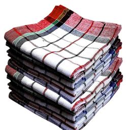 18 * 18 inch Multipurpose Kitchen Cleaning Dusting Napkin/Duster Assorted colors Dry Cotton Cleaning Cloth-image-20