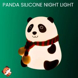 Silicone Panda Touch Night Lamp Rechargeable Light Multi Color Lamp for kidsR209 Night Lamp-image-86