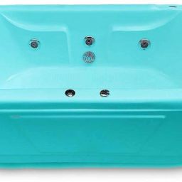 Intimate 6 Feet Acrylic Jacuzzi Oval-Shaped Freestanding - Cyan Blue Free-standing Bathtub-image-24