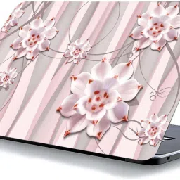qth FLORAL LAP-2922 VINYL Reusable Laptop Skin Compatible for 15.6 inch-image-87