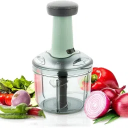 Chopper, Onion Cutter, Onion Chopper, Vegetable Chopper (Teal, 900ml. 4 Blades) Vegetable & Fruit Chopper-16