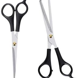 Babar Stainless Steel Hair Cutting Thinning Hairdressing Scissors Set of 2 Pcs. Scissors-12