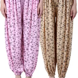 Printed Viscose Women Harem Pants-image-95