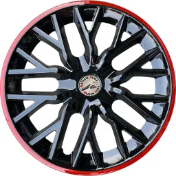 Wheel cap, Hub Cap Delta Black RedRing , Nylon Zip Tie , 4 pc Metal Ring 12 Inch Wheel Cover For Universal For Car Universal For Car-image-27