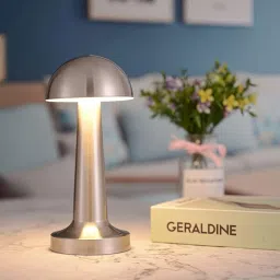 Metal Mushroom Lamp, Portable LED Table Lamp with Touch Dimmable, Bedside Lamp Study Lamp-24