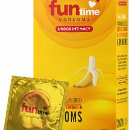 Banana Flavoured Dotted Condoms | Ribbed & Lubricated for Extra Pleasure Condom-image-9