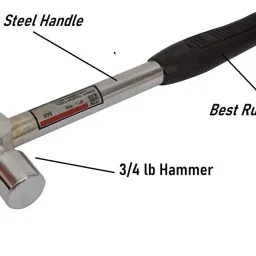 exotic arcade Combo of Pipe Wrench 10 Inch and Steel Pipe Claw Hammer || Heavy Duty Hand Tool Kit || Single Sided Pipe Wrench image 4