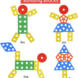 authfort Wooden Stacking Toys Shape & Color Recognition Geometric Board Block Stacking Sorting Puzzle Toys for Kids image 4
