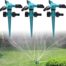 3pcs Adjustable Garden Sprinkler,3000 Sq.Ft Coverage Irrigation Sprinkler 1 L Hose-end Sprayer-image-52