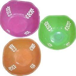 Plastic Pack of 3 Plastic Storage Basket round leaf Multicolor_CP71 Storage Basket-image-56