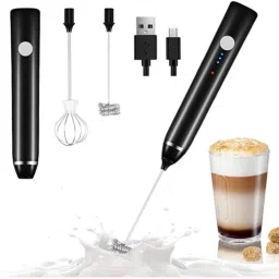Milk Frother USB Rechargeable Electric Coffee Beater/Maker for 2 Whisks_Y8WV1 10 Cups Coffee Maker-image-78