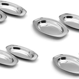 Stainless Steel Oval Plate/Serving Plate/Sabji Plate/Rice Plate- Set of 12 Pcs Rice Plates-image-67