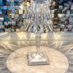 Transparent Diamond Cut LED Crystal Touch Table Lamp Table Lamp-19