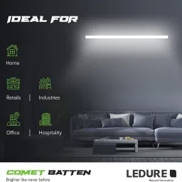 ledure Linea Comet Batten Series: Cool White 22 W Energy-Efficient Batten 22 W 122 cm Tube Light image 3