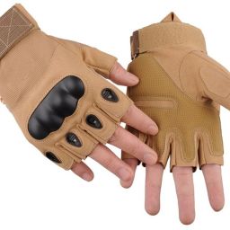 Breathable Nylon Finger Less Cycling Gloves For Tactical Outdoor Gym & Fitness Gloves-image-80