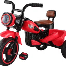 Himalayan King Size Baby Tricycle for Kids | Sports Trike | Musical Horn and Lights | Double Leather Seat | Push Along Pedal Tricycle | 15 Months to 3 Years Tricycle-13