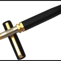 auteur 721 Black Color Matte Finish Metal Body Designer Fine Point Roller Ball Pen-picture-2