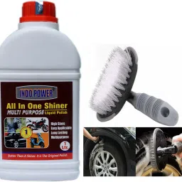ALL IN ONE SHINER 1000ml.+All Tyre Cleaning Brush Combo-image-14