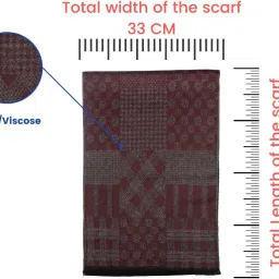 the tie hub Geometric Print Wool Blend Men Multicolor Scarf image 4